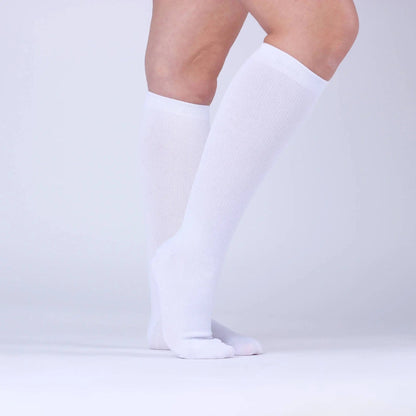 Pack de 5 Pares de Medias de Compresión Blancas